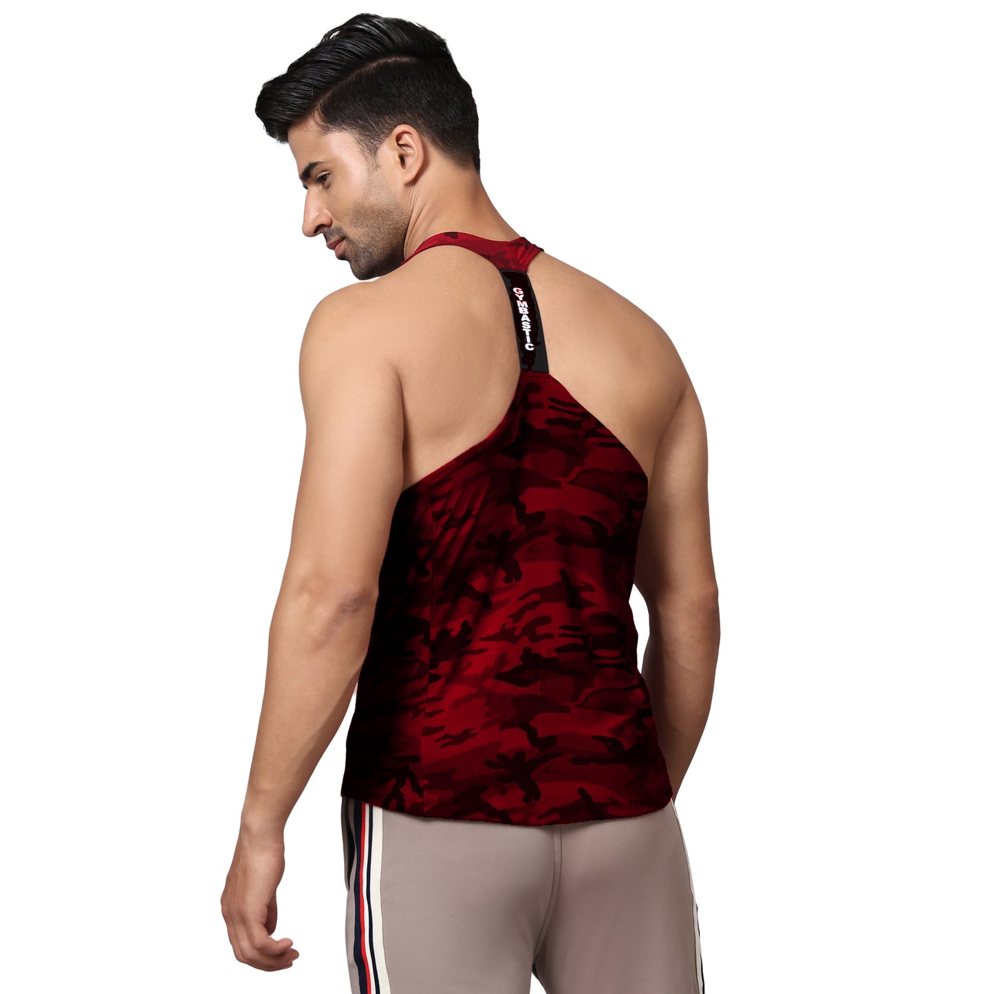2-RED MAROON WHITE COMBO VEST