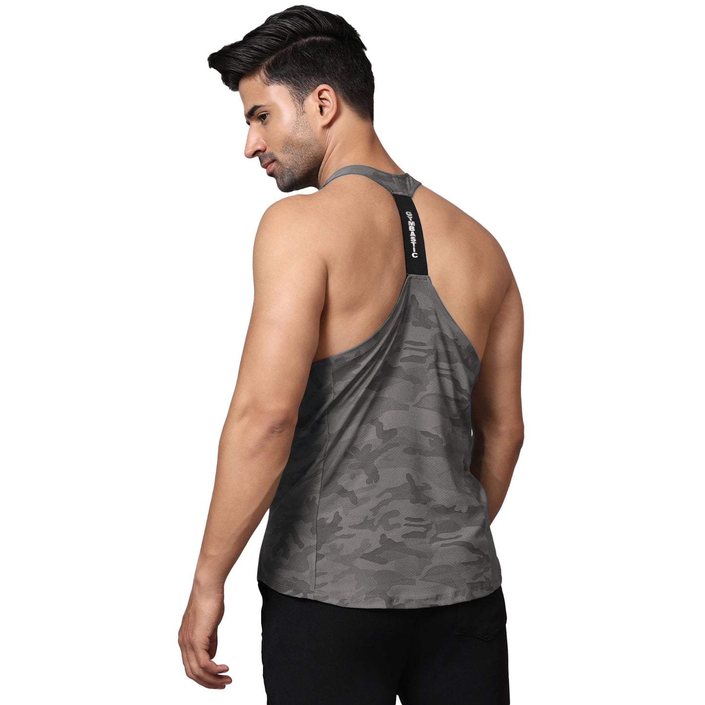 Y-SHAPE GREY GYM VEST