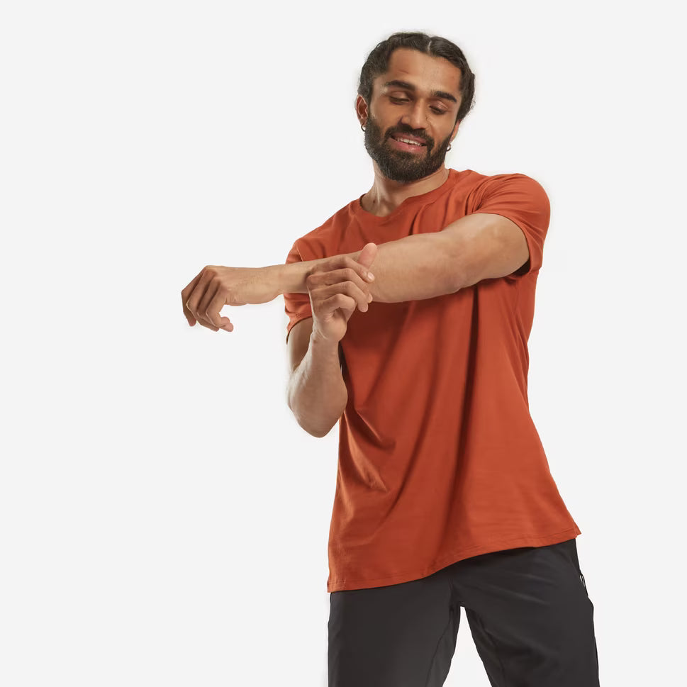 Gymbastic Plain T-Shirts (Light Brown)