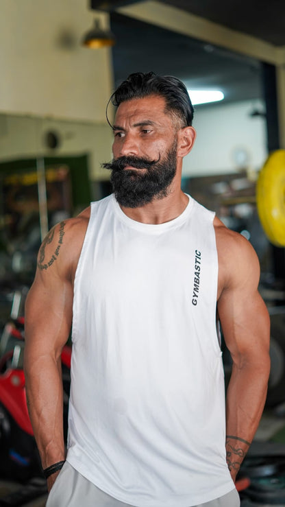 Combo of 3 Gym vest (White,Black,Ocean white)