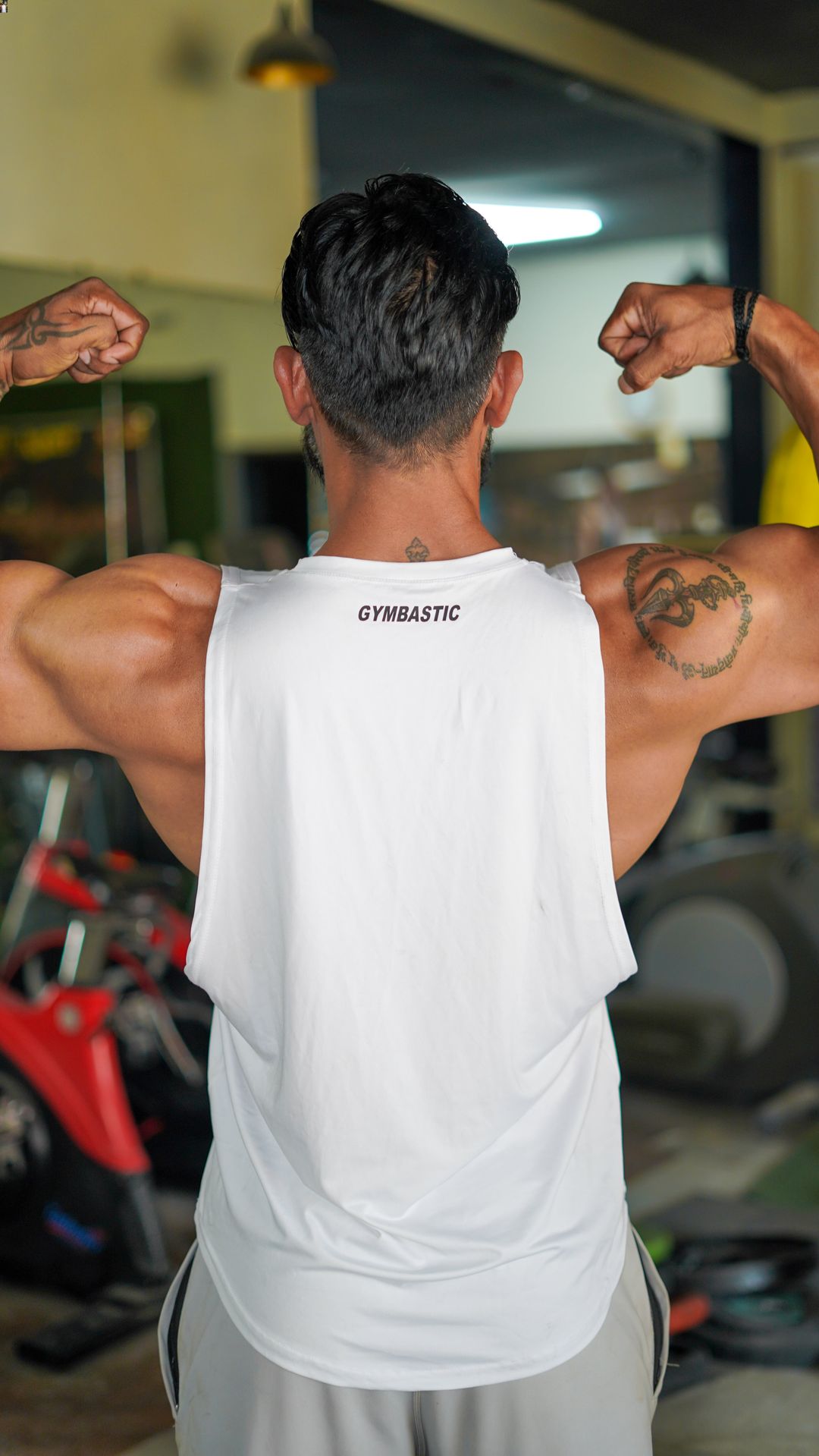 Gymbastic Arm Tank vest (White)