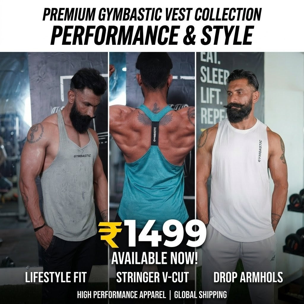 Combo of 3 Gym vest (White,Grey,DeepBlue)