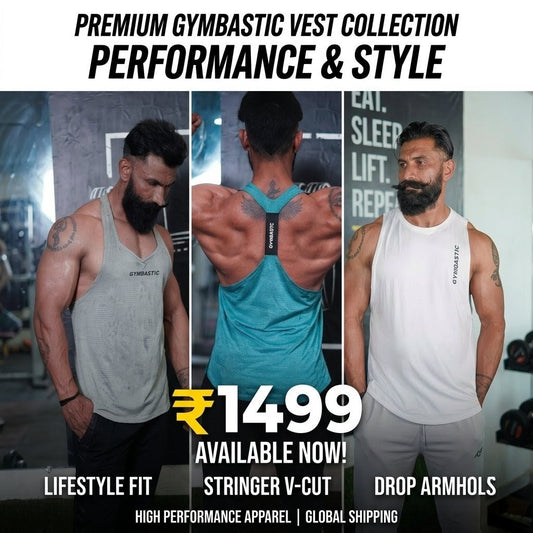 Combo of 3 Gym vest (White,Grey,DeepBlue)