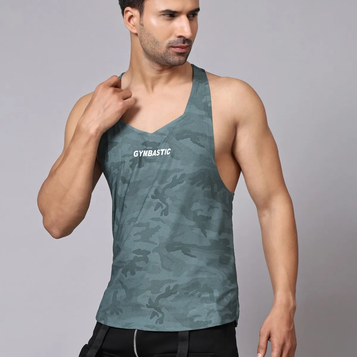 Gymbastic Y-shape gym vest (Green)