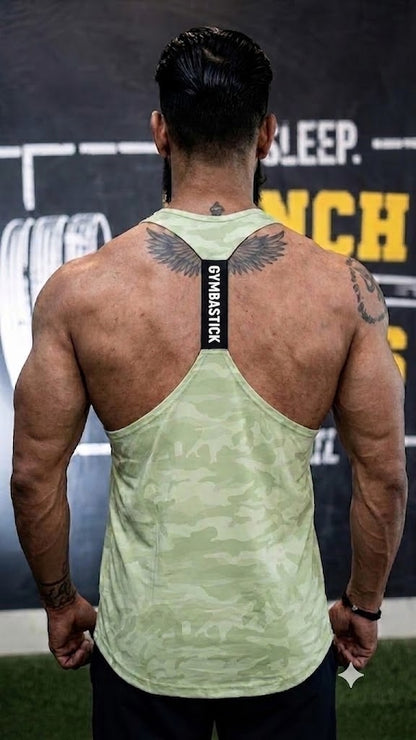Gymbastic Y-shape gym vest (Light Green)