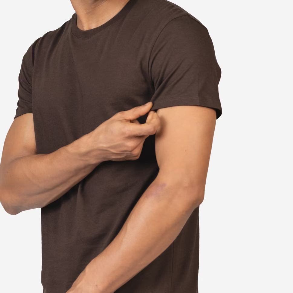 Gymbastic Plain T-Shirts (Brown)