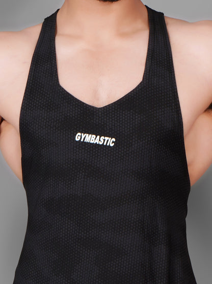 2-COMBO Y-BLACK AND GREEN GYM VEST
